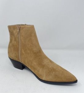 Nine West Elissa Suede Ankle Boots in Tan Womans Shoes SZ 10.5 M